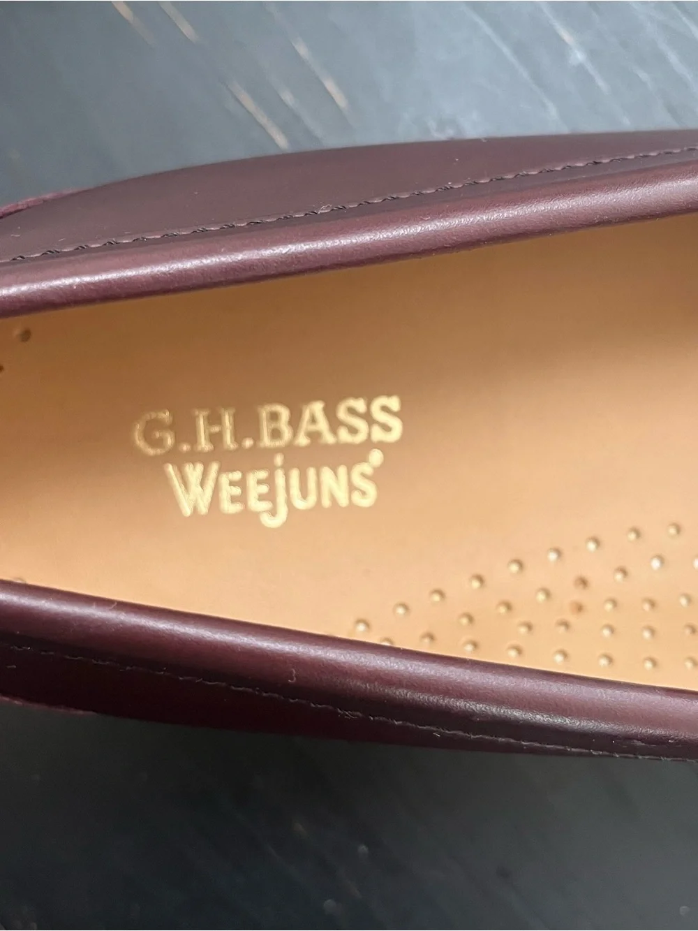 G.H.BASS Lincoln Bit Easy Weejun Loafers - Wine   Size 13